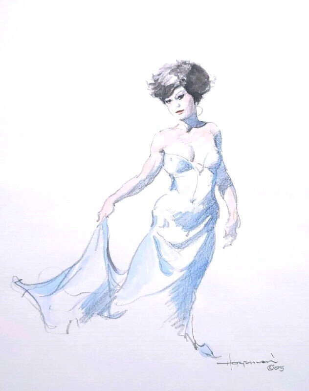 Victorian Girl by Mike Hoffman - Original Illustration