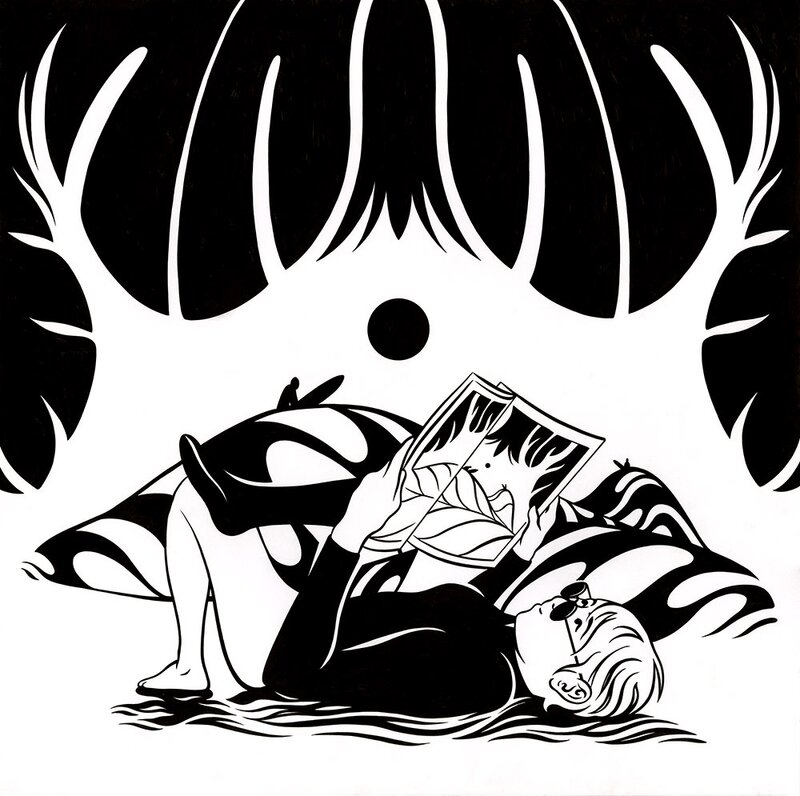 For sale - AJ Dungo, In Waves – illustration originale - Original Illustration