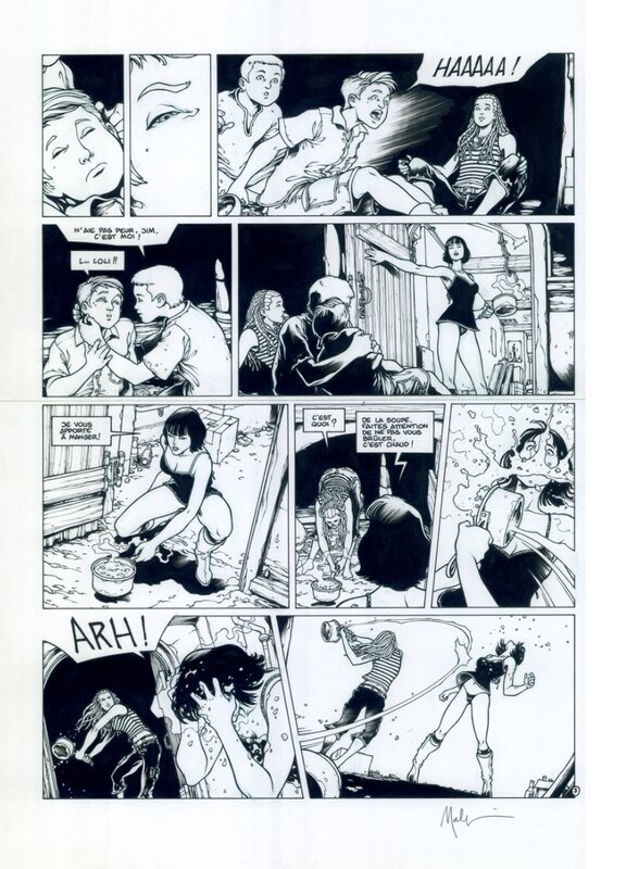 En vente - Golden city par Nicolas Malfin - Planche originale
