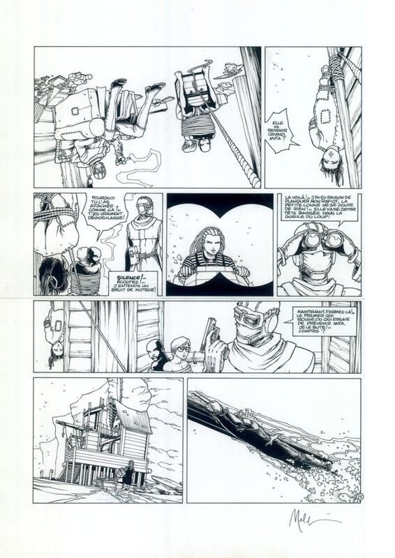 En vente - Golden city par Nicolas Malfin - Planche originale