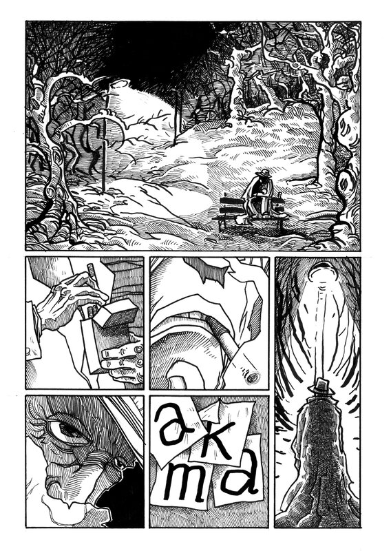 Hubert Ronek, Maison du Deuil / Dom żałoby - Comic Strip