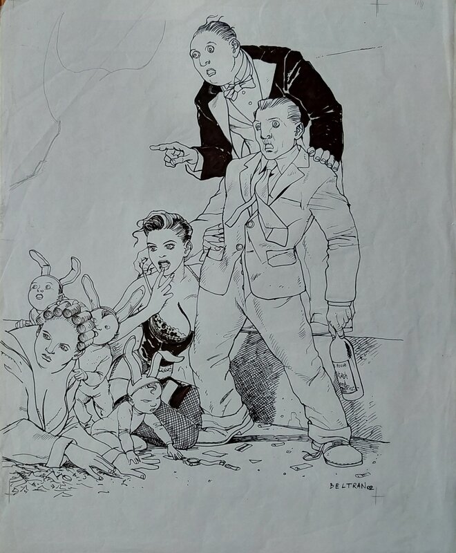 Fred Beltran, Le Ventre du Minotaure - Couverture - Couverture originale