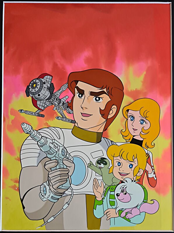 Katsumata Tomoharu, Edmond Hamilton, Capitaine Flam, Flam et autres, Hanken original (Toei Animation, 1978-1979) - Original art