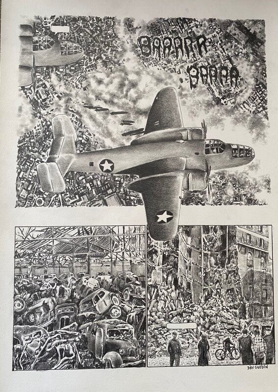 Dav Guedin, planche originale, 
