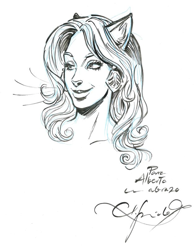 Blacksad (Natalia) by Juanjo Guarnido - Sketch