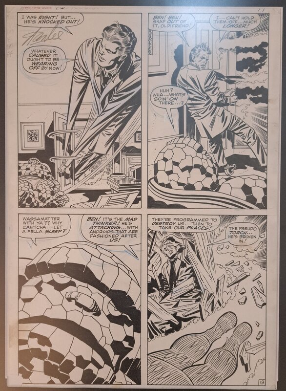 jack kirby et stan lee, Jack KIRBY STAN LEE THE FANTASTIC FOUR - Comic Strip