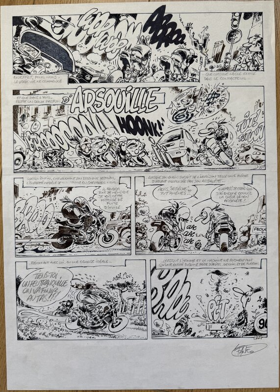 Joe Bar Team #4 - Parfum d'arsouille par Fane - Planche originale