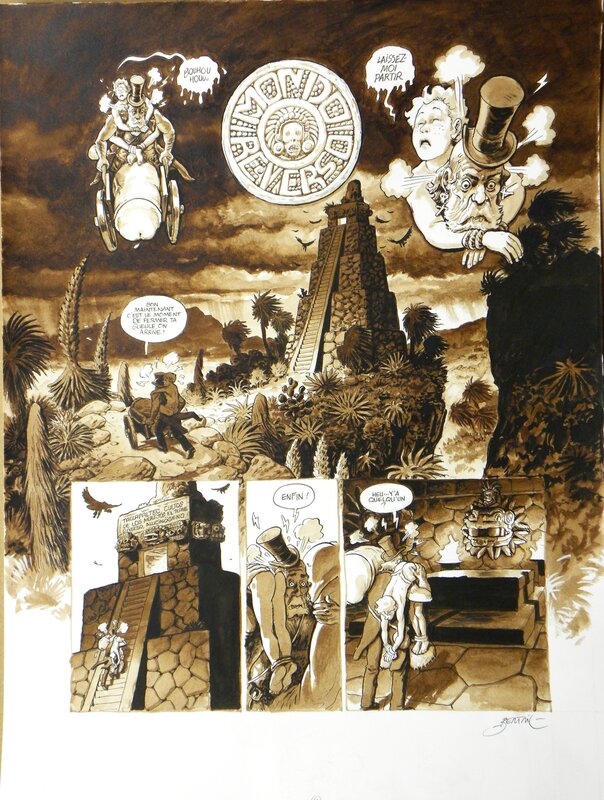 En vente - » Mondo Reverso  » Planche originale N° 64 – Dominique Bertail - Planche originale