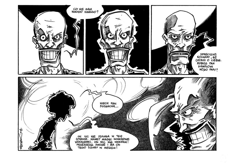 Hubert Ronek, Maison du Deuil / Dom żałoby - p. 6B - Planche originale