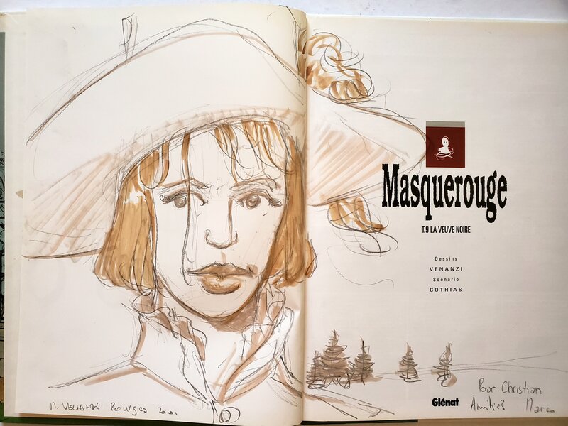 Marco Venanzi, MASQUEROUGE   T9 LA VEUVE NOIRE - Sketch