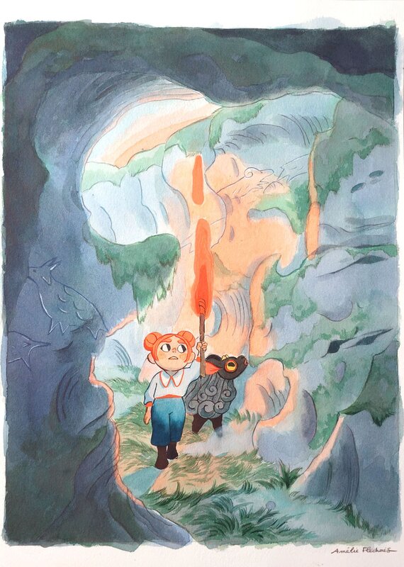 For sale - Amélie Flechais, Jonathan Garnier, Amélie Fléchais - Bergères Guerrières Les novices p.23 - Original Illustration