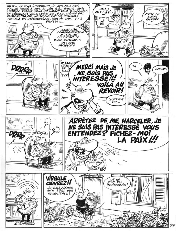 For sale - Serge Carrère, Gag 63 planche 63B gag en deux planches  Achille Talon tome3 - Comic Strip