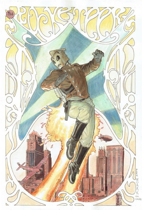 The Rocketeer par Victor Ibanez - Illustration originale