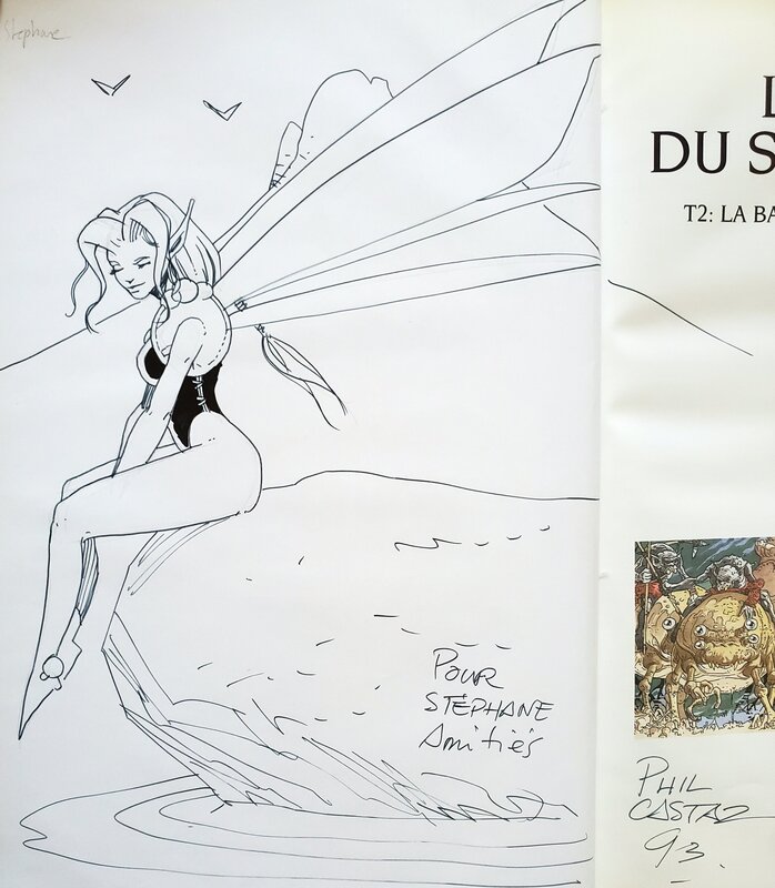 Phil Castaza, LA CRYPTE DU SOUFFLE BLEU   T2 LA BARRIERE DES INSTANTS PERDUS - Dédicace