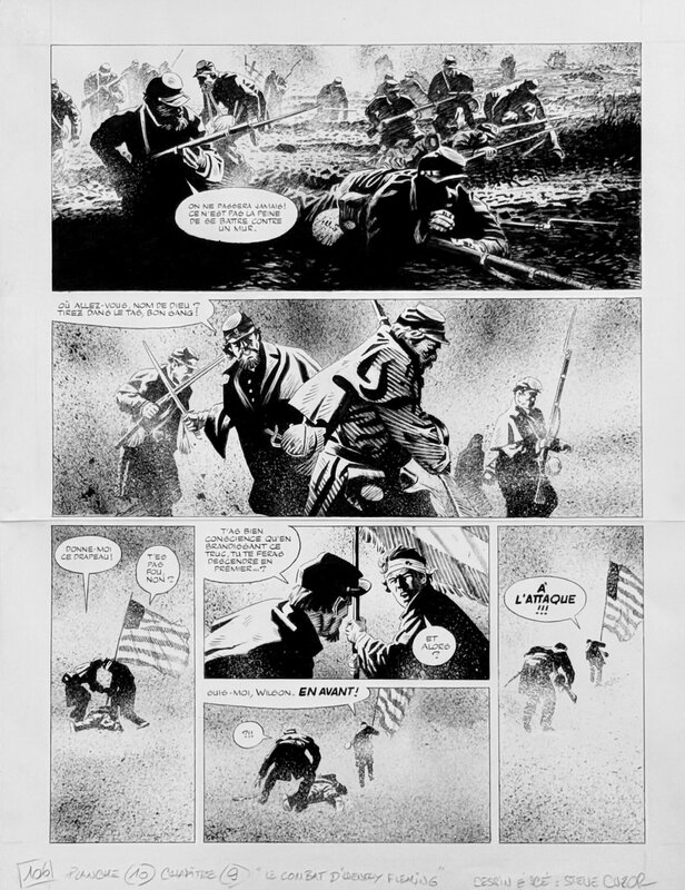 Steve Cuzor, Le combat d'Henry Fleming - Comic Strip
