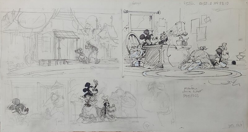 Mickey Mouse by Régis Loisel - Original art