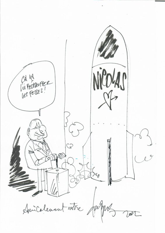 Vladimir Poutine by Dubus - Sketch