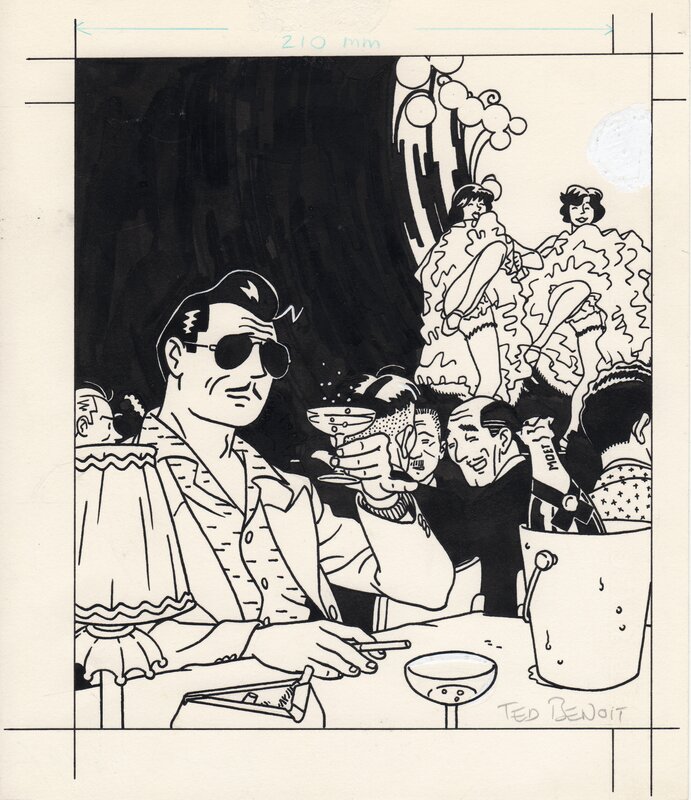 Ted Benoit, Ray Banana - Cité lumière - Original Illustration