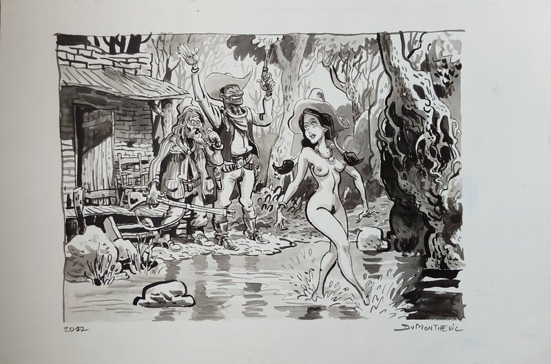 Big Foot by Nicolas Dumontheuil - Original Illustration