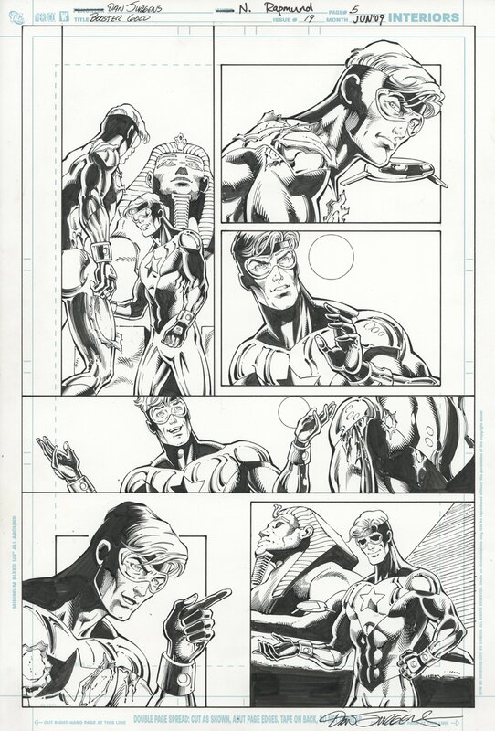 En vente - Booster Gold #19 par Dan Jurgens, Norm Rapmund - Planche originale