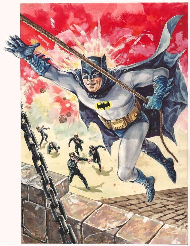 Toshio Okazaki, Bob Kane, Batman | Cover Panorama Game | Koide Shinkosha - Illustration originale