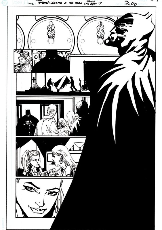 En vente - Bart Sears, Batman : Legends of the Dark Knight #200 - Planche originale