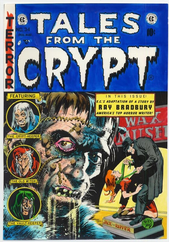 En vente - Marie Severin, Jack Davis, Ec Tales From the Crypt #34 Cover - Guide couleur - Couverture originale