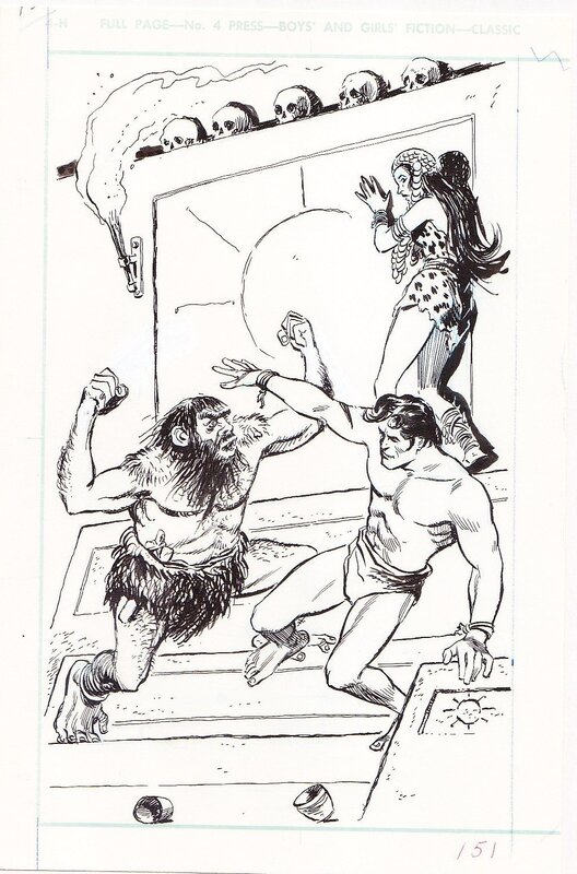 Sparky Moore, The Return of Tarzan Book Plate 2 - Original Illustration