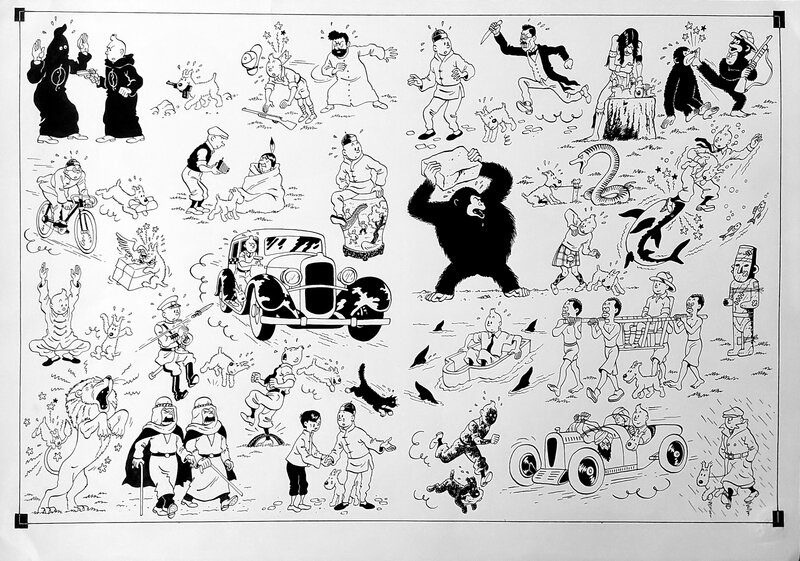 Pages de garde de Tintin / Rodier - Comic Strip