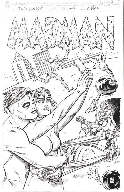 Madman snapcity par Mike Allred - Planche originale
