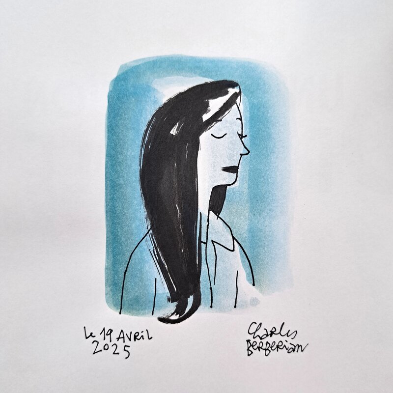 Jeune Beyrouthine par Charles Berberian - Dédicace