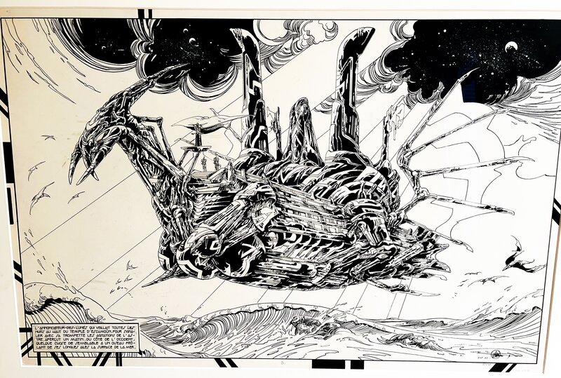 Philippe Druillet, Salambo - double planche - Comic Strip
