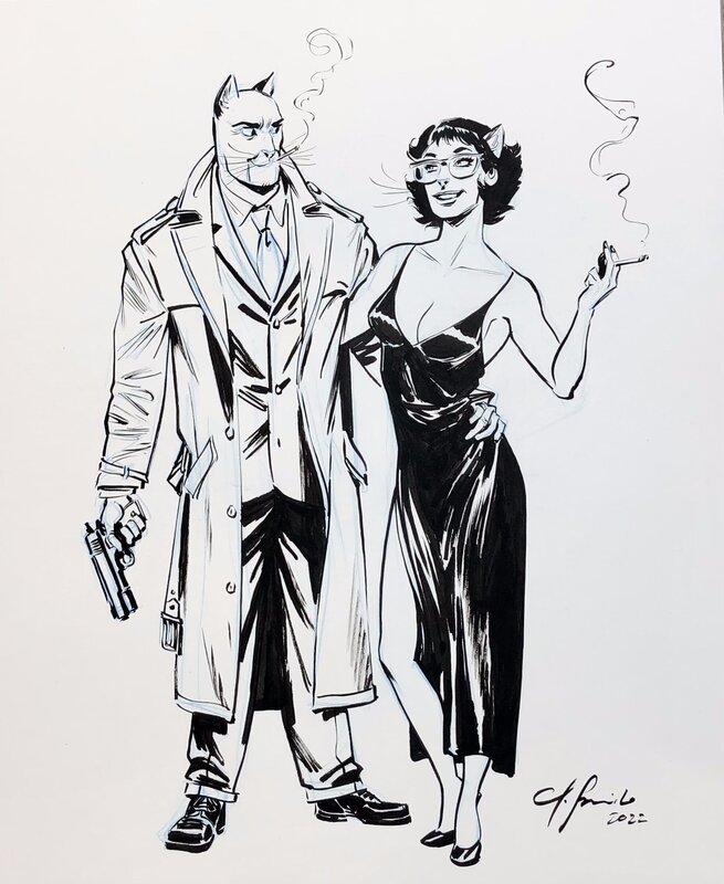 Blacksad and Alma by Juanjo Guarnido - Comic Strip