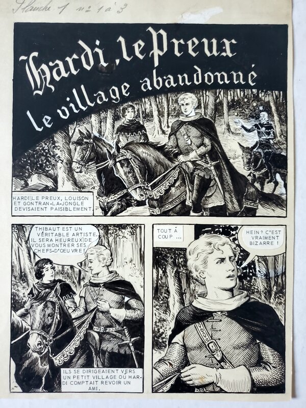 Robert Rouy, HARDI, LE PREUX : LE VILLAGE ABANDONNE - Comic Strip