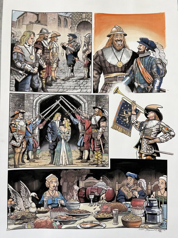 Willem van Oranje par John Heijink - Planche originale