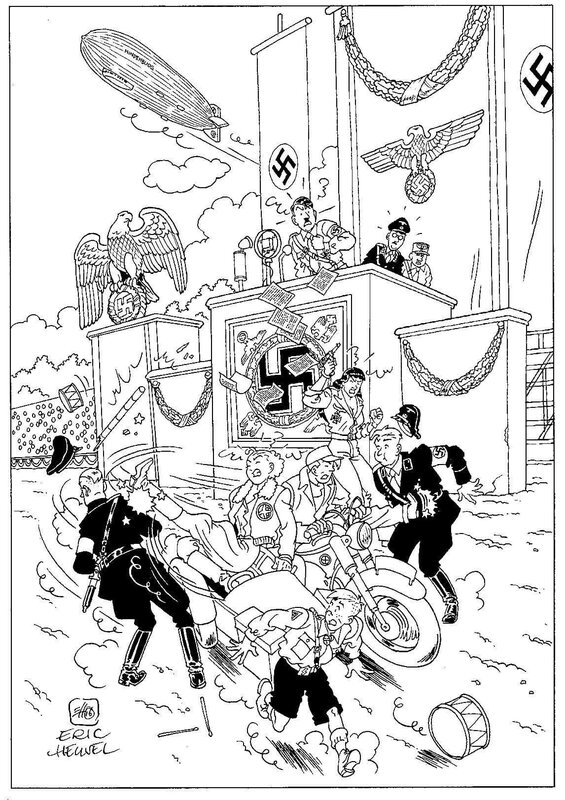 Eric Heuvel, January Jones at the ‘Reichsparteitag’ - Comic Strip