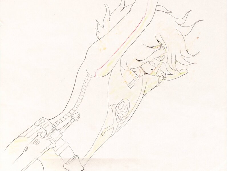 Leiji Matsumoto Space Pirate Captain Harlock / Capitaine Albator Dôga Original Lot de 2 (Toei Animation, 1978) - Original art