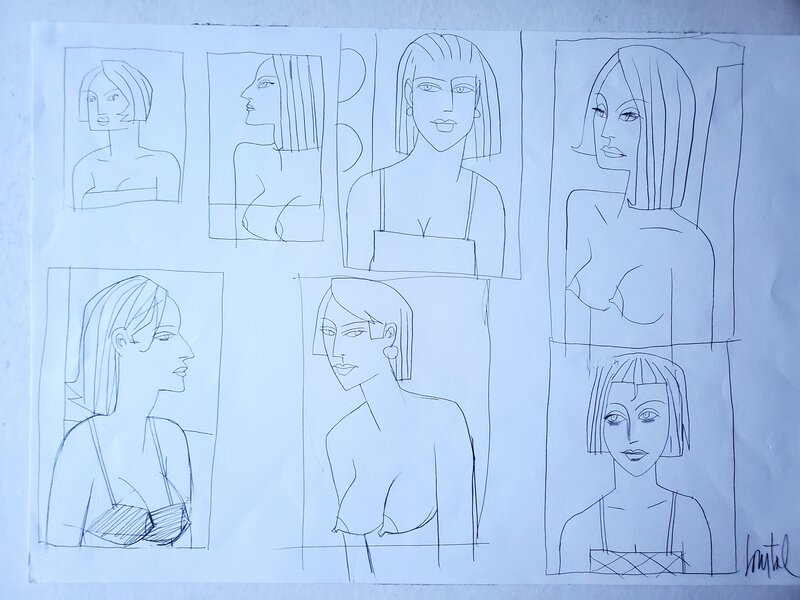 Loustal, illustration originale - Illustration originale