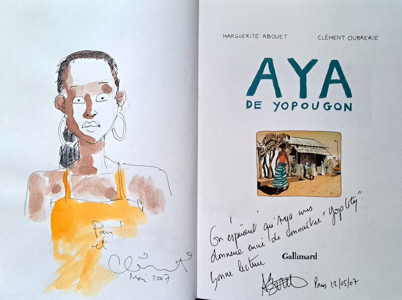 Aya by Clément Oubrerie, Marguerite Abouet - Sketch