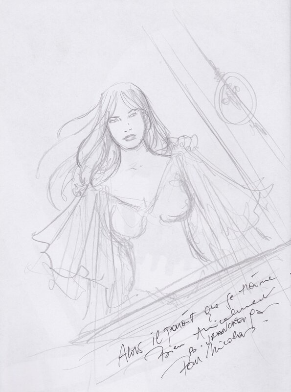 Le Sang Noir by Bernard Vrancken, Stephen Desberg - Sketch