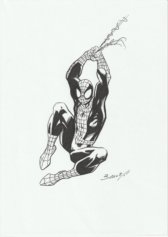 Spiderman by Mark Bagley - Original Illustration