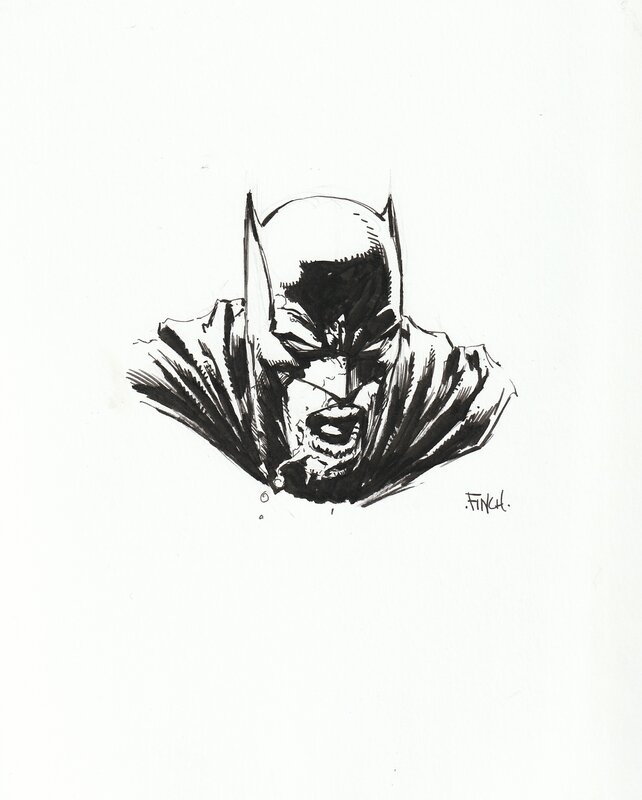 Batman berserk by David Finch - Original Illustration