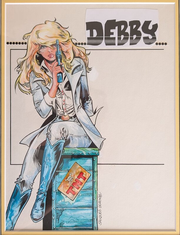 Jacques Géron, Debby - 4ème de couv - Illustration originale