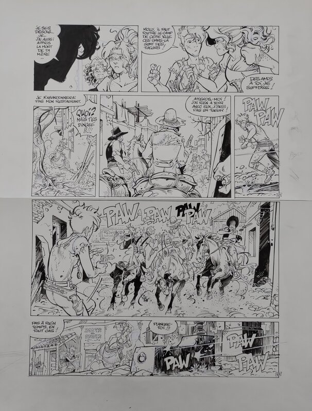 Augustin Lebon, Planche originale Western Love T1 - Comic Strip