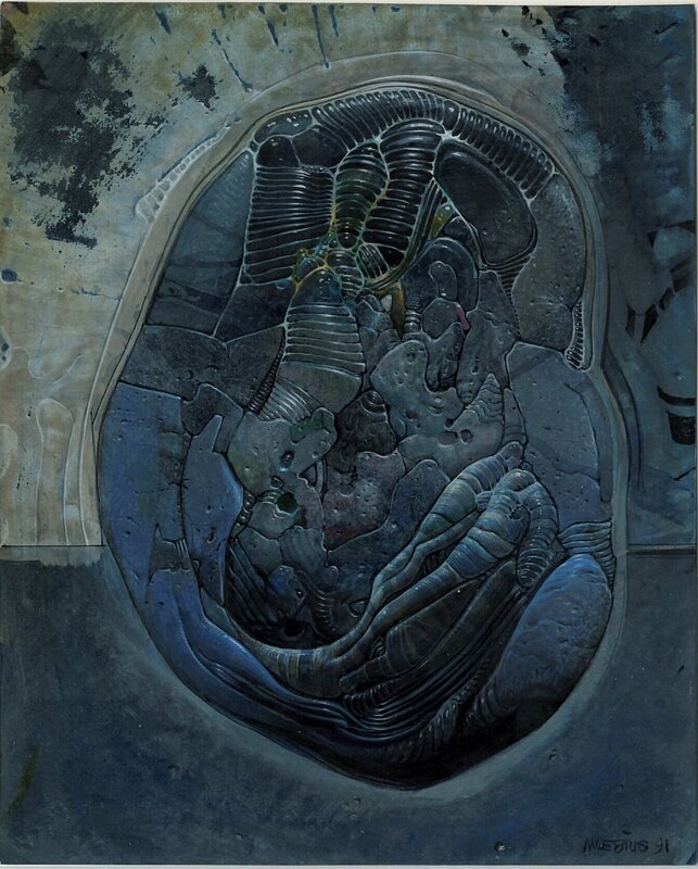 Abstraction bleue by Moebius - Comic Strip