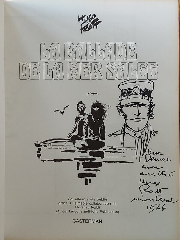 Corto Maltese par Hugo Pratt - Dédicace