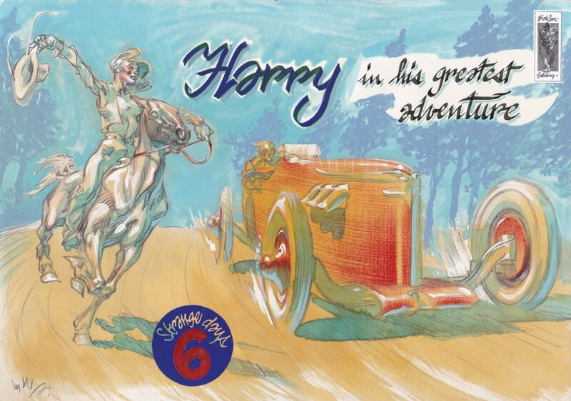 Al Severin, Harry in his greatest adventure - Original Illustration