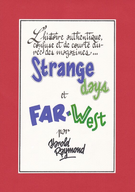 Al Severin, Strange days - couverture - Original Cover