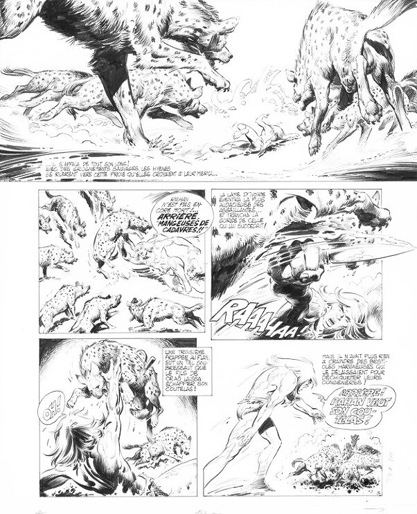 André Chéret, Rahan les esprits de la nuit - Planche originale