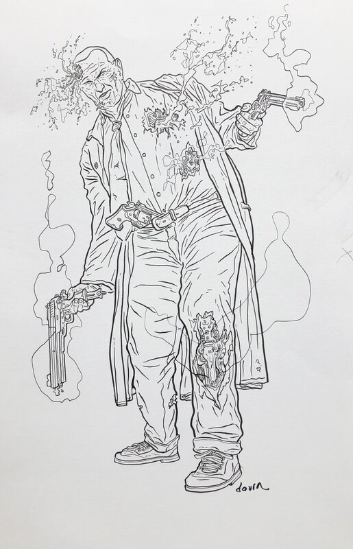 Hard boiled by Geof Darrow - Original Illustration